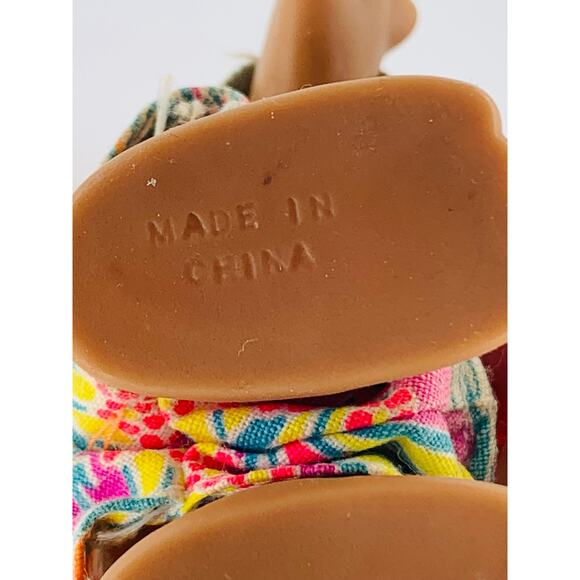 Vintage 1980s Troll Dolls Ace Bright Rainbow Hair Overalls Orange Hair Punk Lot - Picture 6 of 8